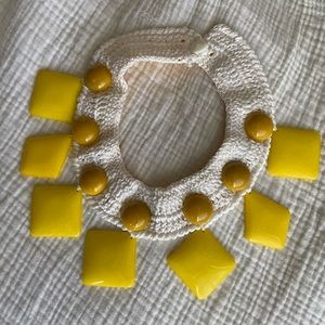 Limoncello necklace. Cotton and plastic.